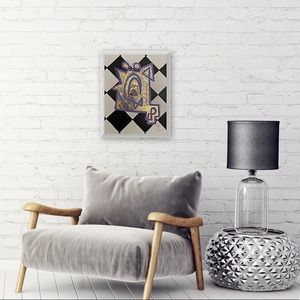 Eclectic Art Painting on a Canvas Panel